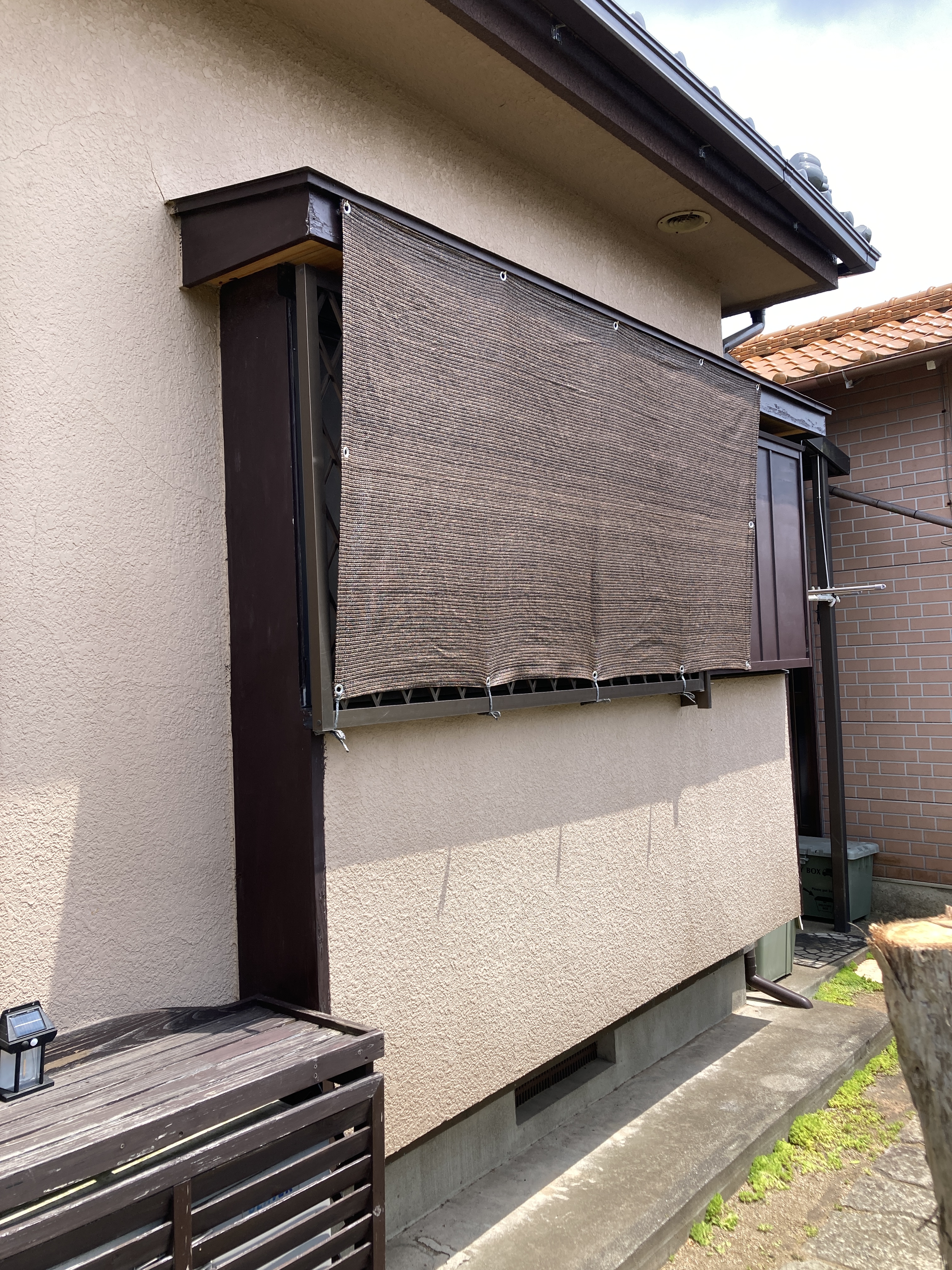 西側日除けシェード